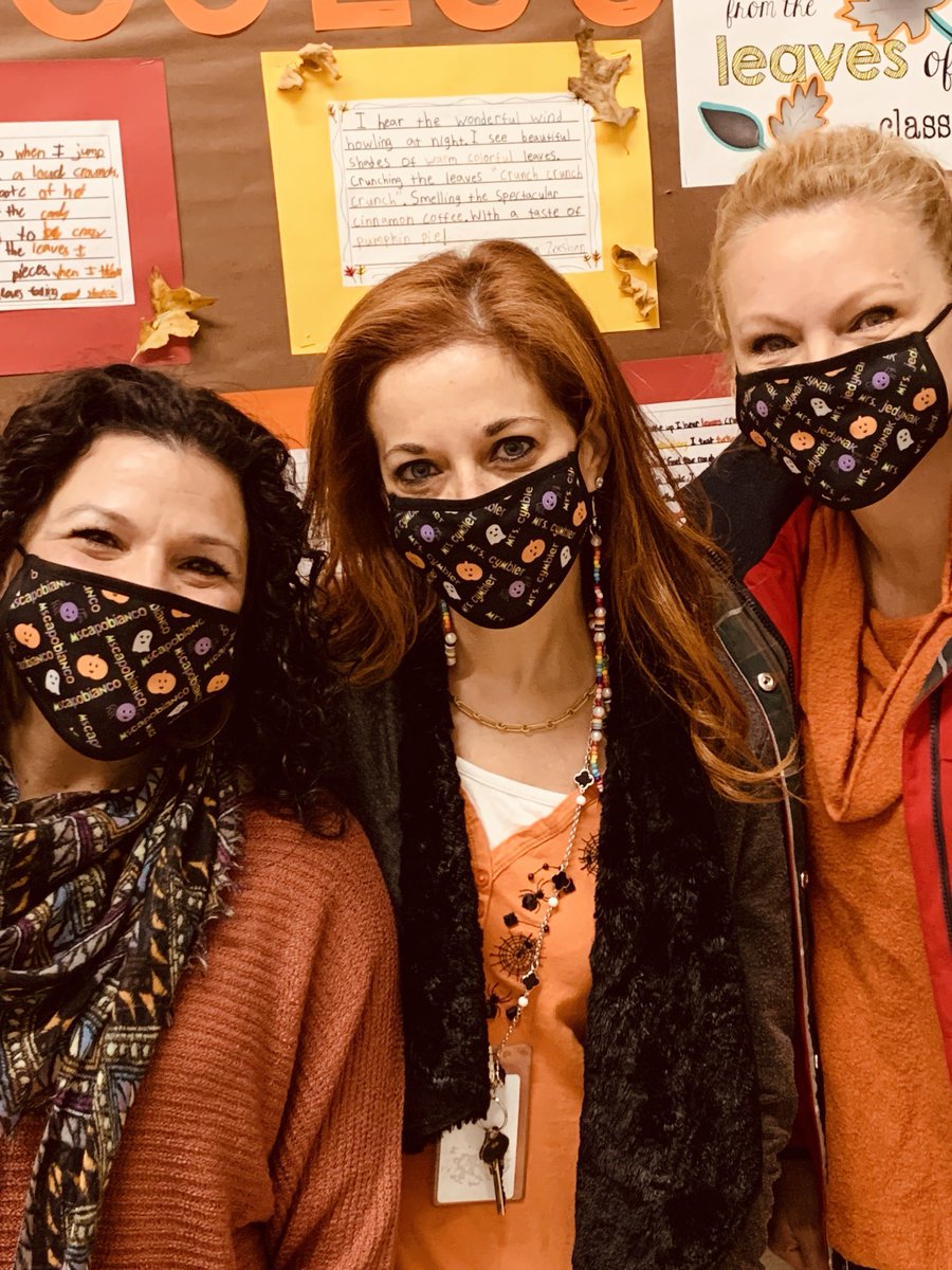 CymblerJennifer's tweet photo. Halloween is a little different....but "ghostly" the same! We 🧡 Wheeler @chelbel1007 @MrJohnFrias @WheelerAvenue #schoolspiritweek #wheelerpride https://t.co/yzibFyl2pz