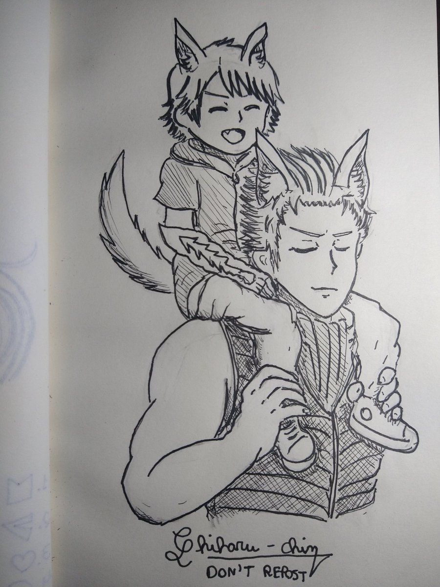 ChinChiharu's tweet photo. Happy Halloween 🎃 Papa #Vergil is feeling a bit awkward about this ears. But he will use them to make his boy Happy 💙💙💙 (#Nero's ears are kinda messy 😅). https://t.co/TdFh7Grg72