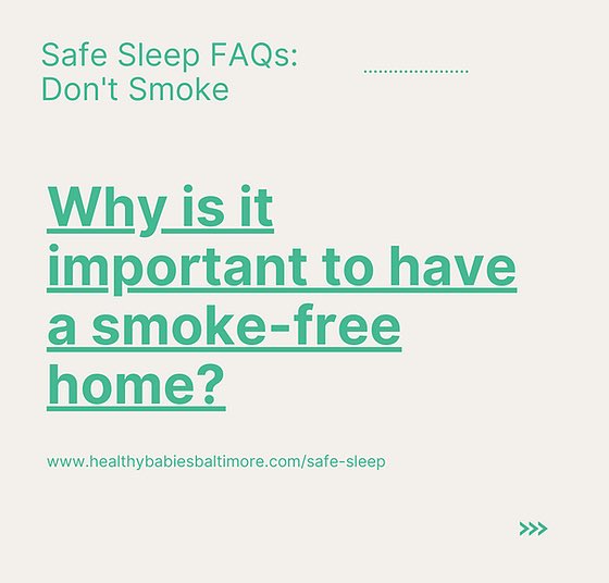 BmoreforBabies's tweet photo. Never smoke, vape, or use weed in a home with babies, young children, or pregnant women. Smoke in the home makes it harder for babies to breathe well. You can go outside, but your baby can’t. https://t.co/JmScX6yGuT. #SLEEPSAFE #NotOneMoreBaltimore https://t.co/VHR3L2haqD