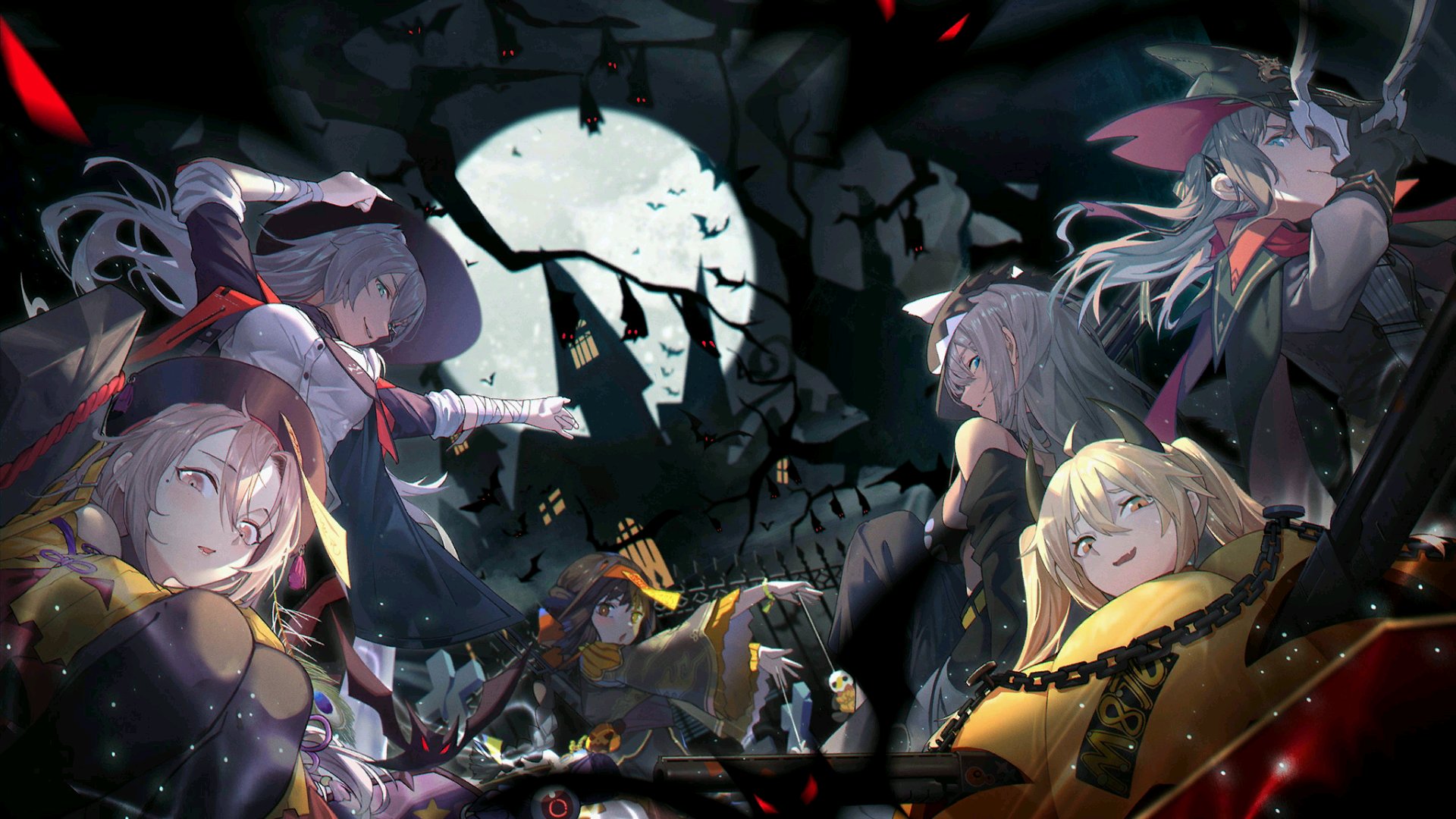 アカッリー タイトル画面アニメopとかであるボス集合絵っぽくて好き ドルフロ T Co Yhmqpspeoh Twitter