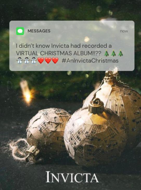 InvictaVoices's tweet photo. 📀🎥📣 You did read it right, Invicta are creating a virtual Christmas album. Get your tickets for our concert and launch now at https://t.co/Y479DlgGIx 

🍷🍪 Don’t forget your mulled wine and minced pies (or cookies!)

#aninvictachristmas #virtualbum https://t.co/ieFPxvEsSU