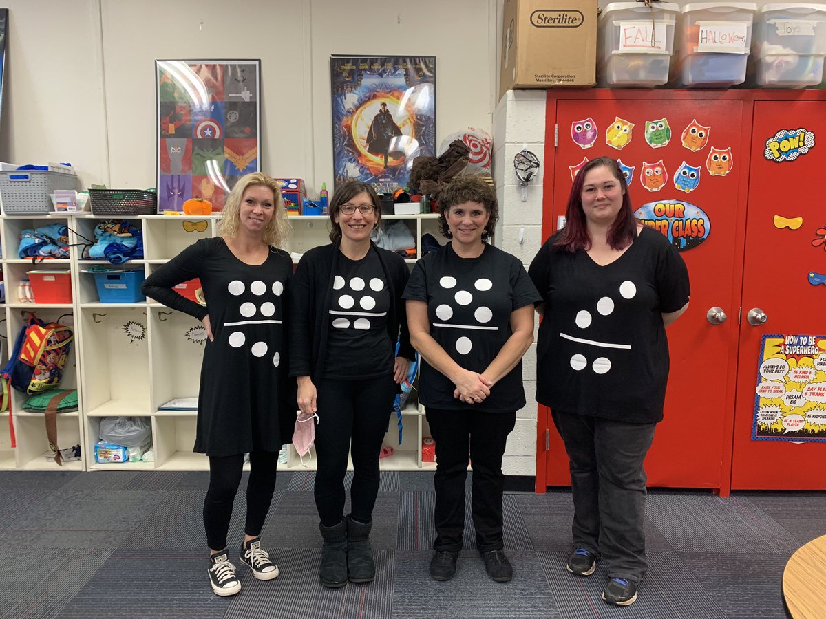 MagsimumEffort's tweet photo. Honoring Stacey’s dad and our friend Randy Wanous who asked “what will your domino effect be?” He certainly had one on all of us at #mansfieldtsd #mansfieldpride #dominoeffect #HappyHalloween2020 https://t.co/rRCI8FBcEu