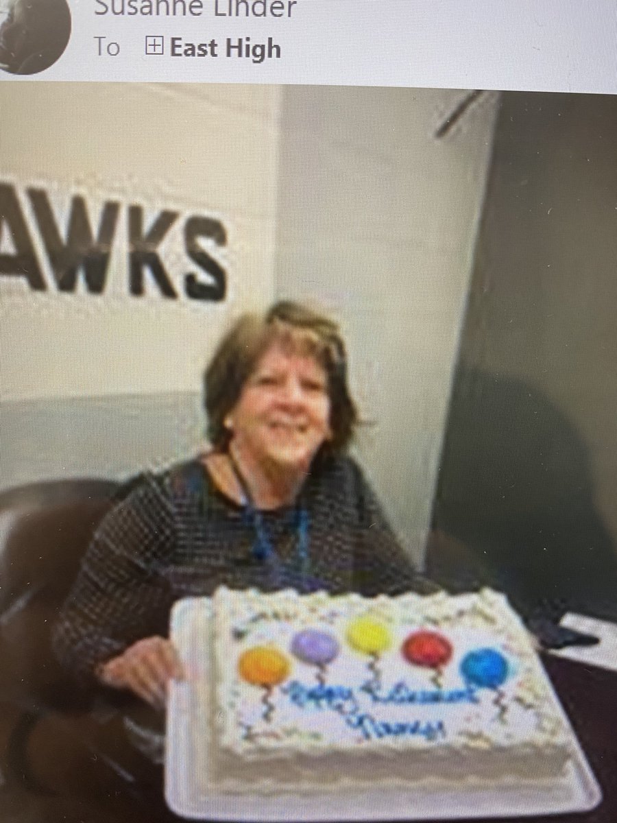 A very happy last day to Mrs. Nancy— an ⁦<a href="/EAST_HAWKS/">Lakota East High</a>⁩ LEGEND!!! Thx for all your hard work and enjoy the good life 😊