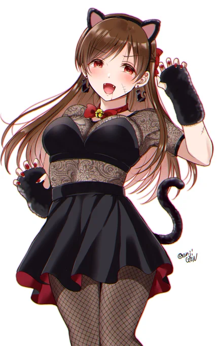 ハロウィン猫コス美波に噛まれたい… 