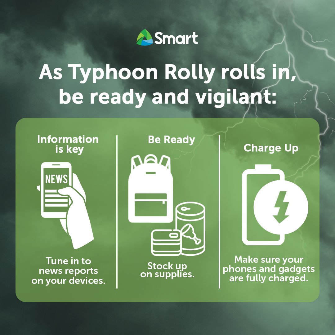 LiveSmart's tweet photo. Stay safe and prepare before the onslaught of a typhoon. Here are a few reminders. #StaySmart https://t.co/qfvXce7joj