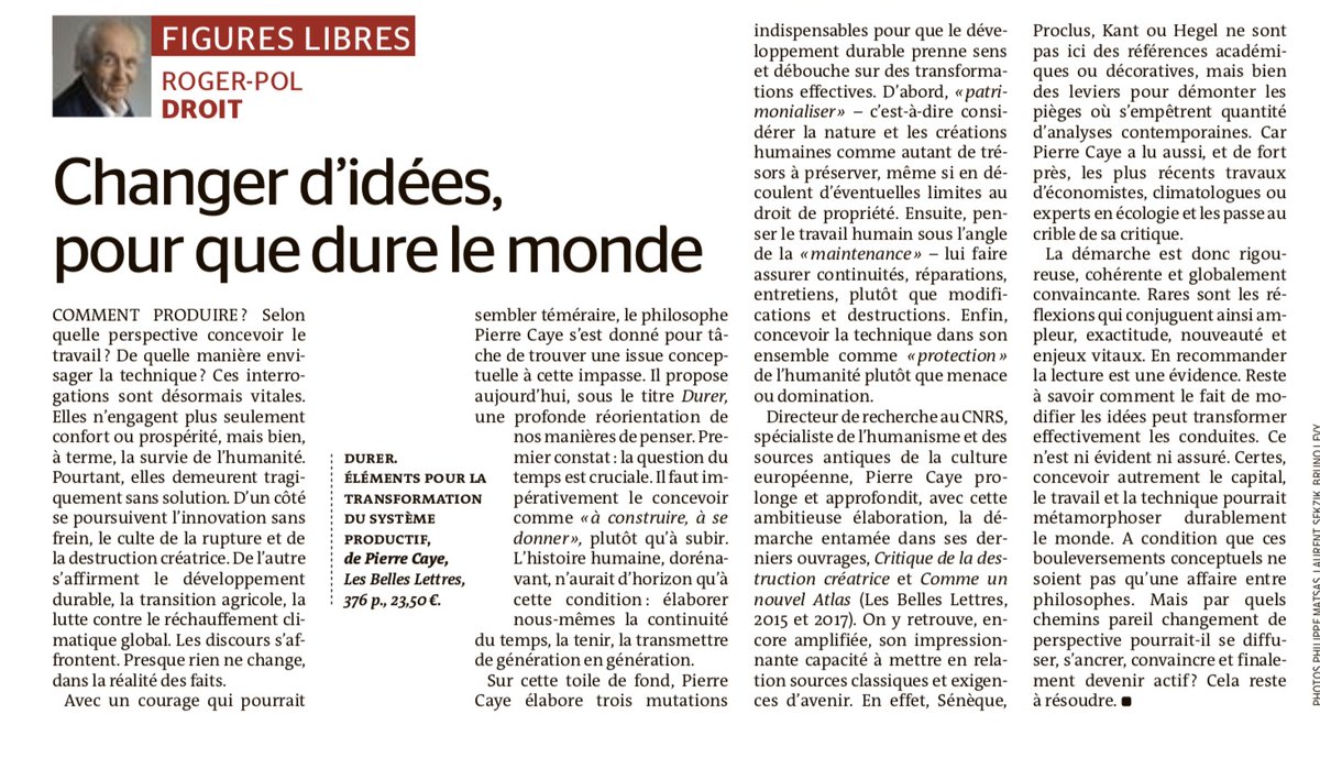 rpdroit's tweet photo. Ma chronique du Monde des Livres sur "Durer" de Pierre Caye (Les Belles Lettres) https://t.co/43SdQX7w7w