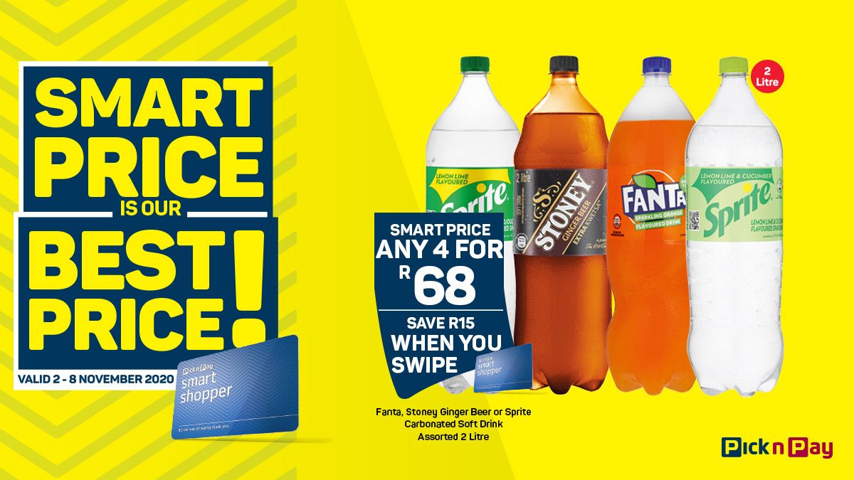 PicknPay's tweet photo. Smart Shoppers pay less! Pick your products, pay better prices. Prices valid 2 – 8 November 2020. https://t.co/g4ri7P5pT8 https://t.co/Jzk7WXye7z