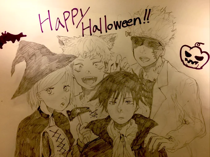 呪術廻戦   Happy Halloween🎃
※伏黒は座ってます 