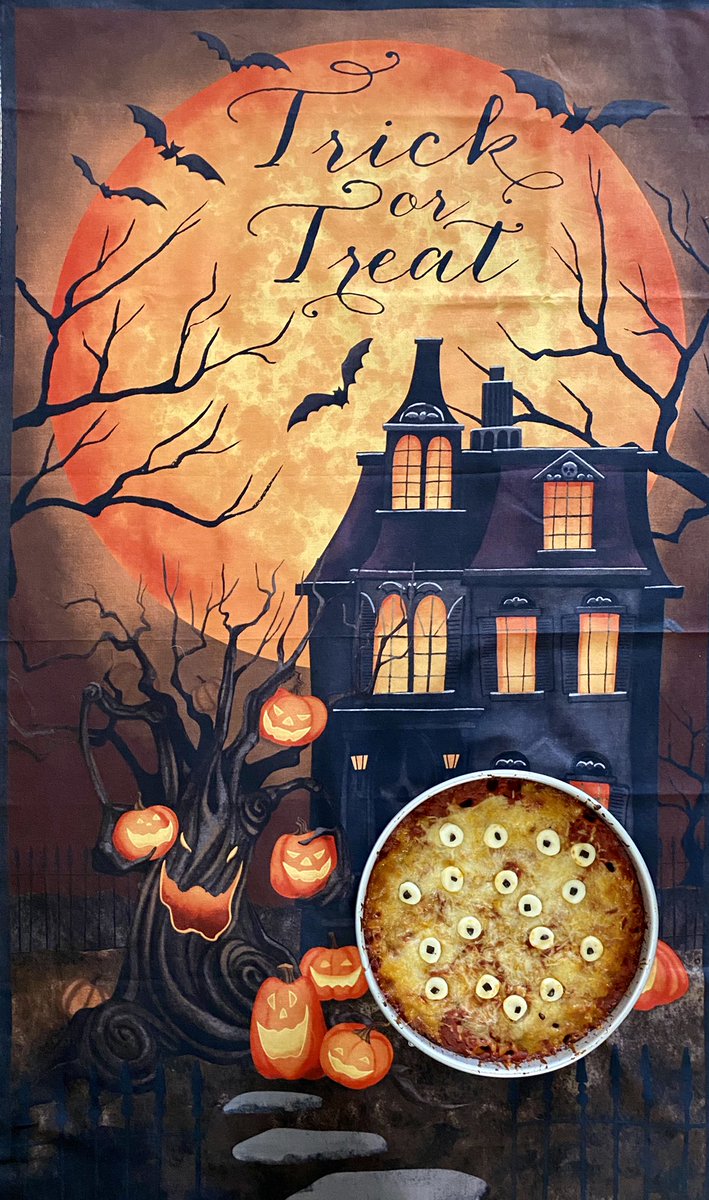 ChefKevinBelton's tweet photo. Creepy Pasta Pie this morning on the @WWLTV Morning News. Happy Halloween Everyone🎃 #happy Halloween #halloween2020 
#nola #deliciousness #besafe #makingthebestof2020 #madewithlove #quarantinecuisine #cookwithme #beon4 https://t.co/1Ct8ZEfrh5
