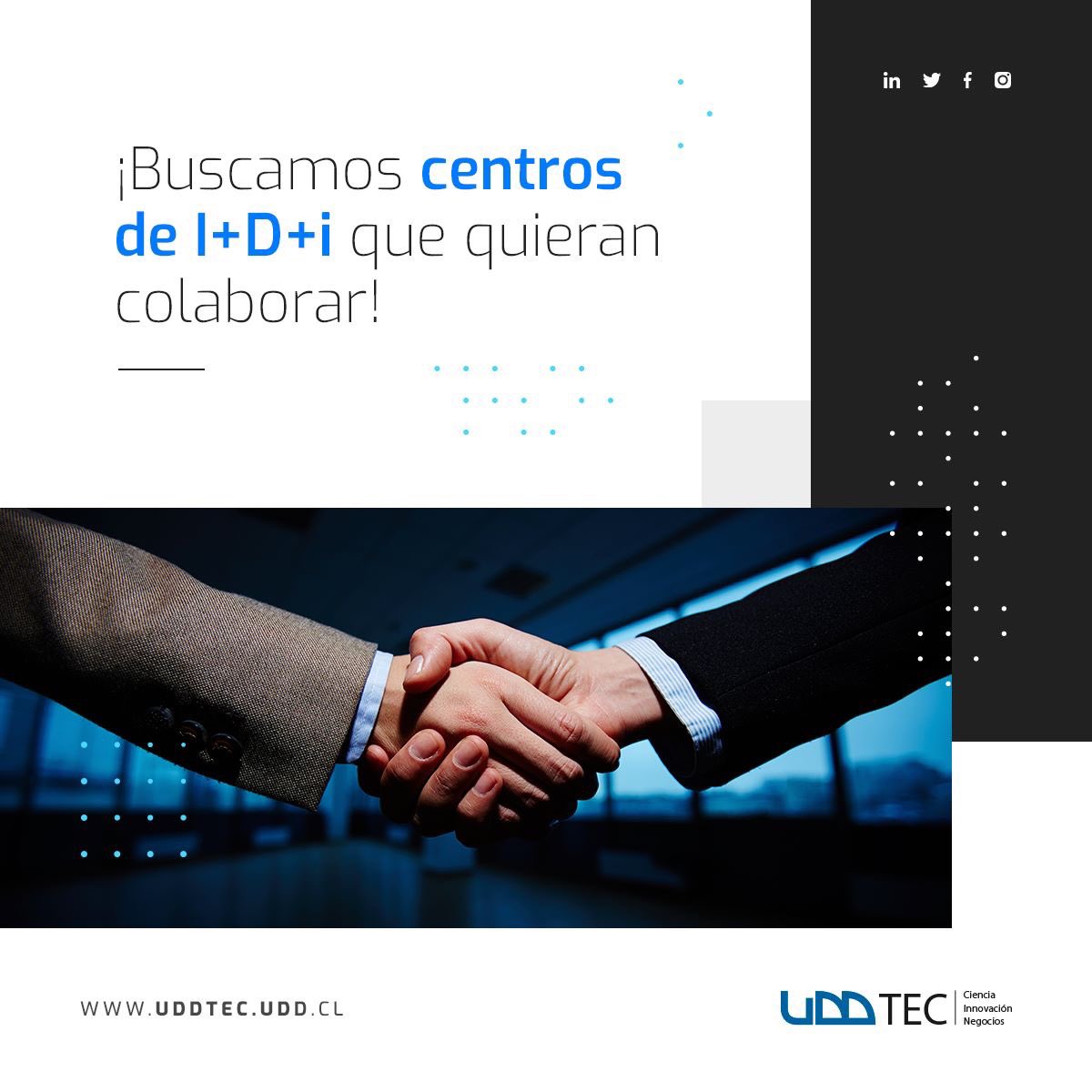 uddtec's tweet photo. ¿Representas un centro I+D+i y te gustaría colaborar en UDDTEC? Visita nuestro sitio web, completa la metodología para definir tus capacidades tecnológicas y te ayudaremos a conectar con más empresas. 🤝👨🏻‍💻
https://t.co/vsASgWUqWj https://t.co/z5VDQ3EbUJ