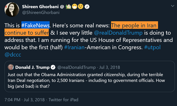 31)Ghorbani is very sensitive about another subject dear to Iran’s regime: Obama providing Tehran 2,500 visas during his term. Ghorbani says its fake news. She is lying herself.She says Iran’s people are suffering & blames Trump while never mentioning Iran’s corrupt regime.