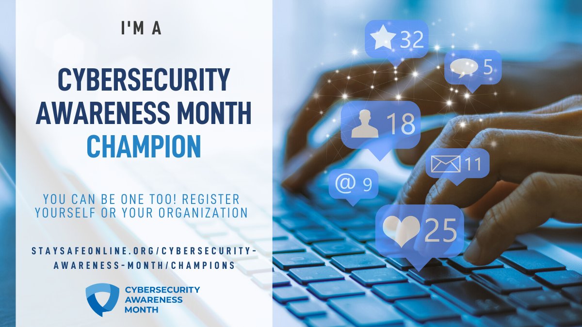 RevelSec's tweet photo. Join us next year and launch your own #cybersecurity awareness program for Cybersecurity Awareness Month with a toolkit from @StaySafeOnline. Do your part. #BeCyberSmart #revelsec #cybersecurity https://t.co/8pxEovZuZb