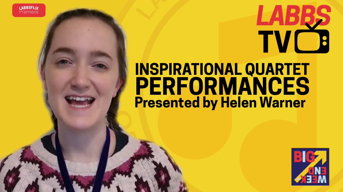 SingLABBS's tweet photo. Join Helen Warner as she presents your Inspirational Quartet Performances exclusively for LABBS BIG WEEKEND. 

Chosen by you these performances will stir and enthral. Starting in 5 over on LABBSflix

https://t.co/qxAx39BpQY 

#LABBS20 #LBW #TheFutureIsBright https://t.co/C3QEU9t3Z7