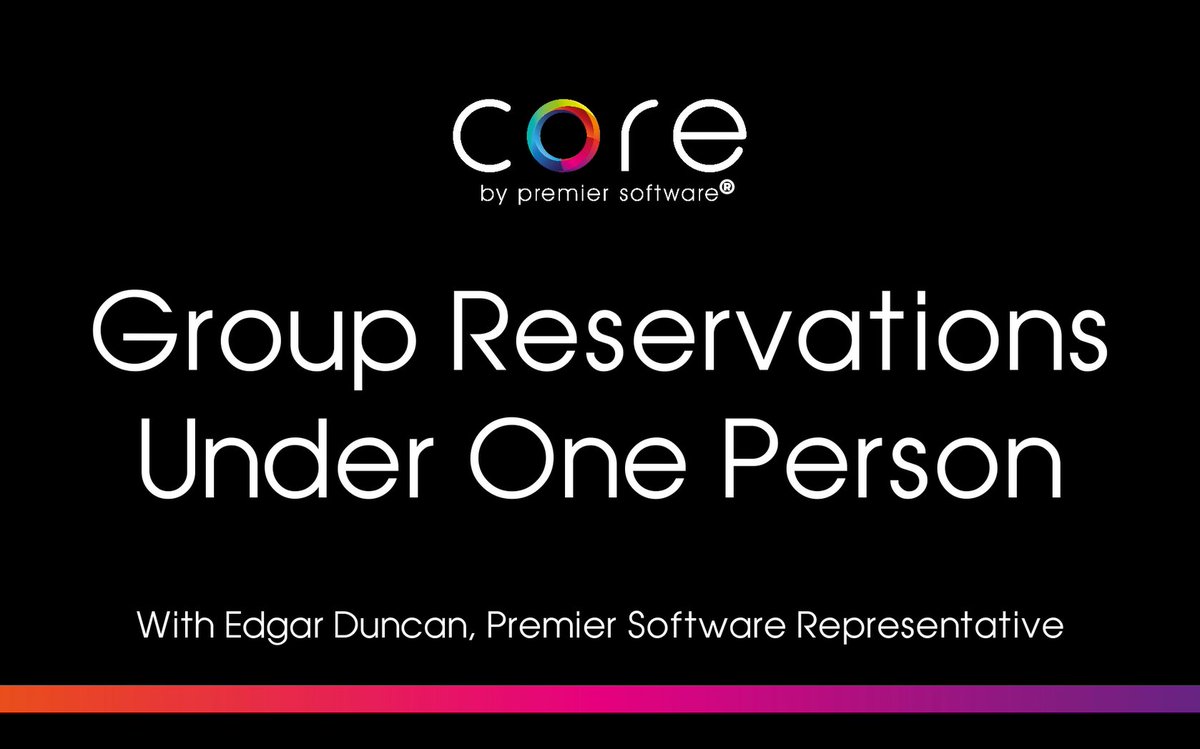 corebypremier's tweet image. Find out how to place multiple people under one reservation. We share how to group reservations under one person within Core by Premier Software. Watch now at: ow.ly/vfh550C62Ny

#CoreByPremierSoftware #LeisureSoftware #CoreTips #SpaSoftware #GroupReservations #Reservations