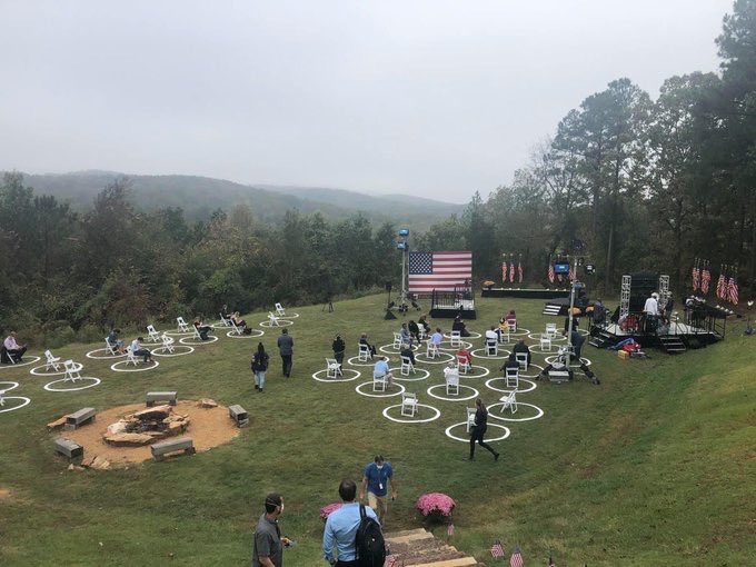ezralevant's tweet photo. Everyone’s making fun of how small and low-energy the Biden rallies are. But that’s misdirection. The real Biden rallies start at night — and they have hundreds of well-organized people, and plenty of energy. https://t.co/yjY4TNSaUM