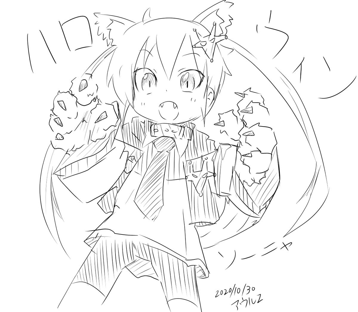 ハロウィンソーニャちゃん描いた 