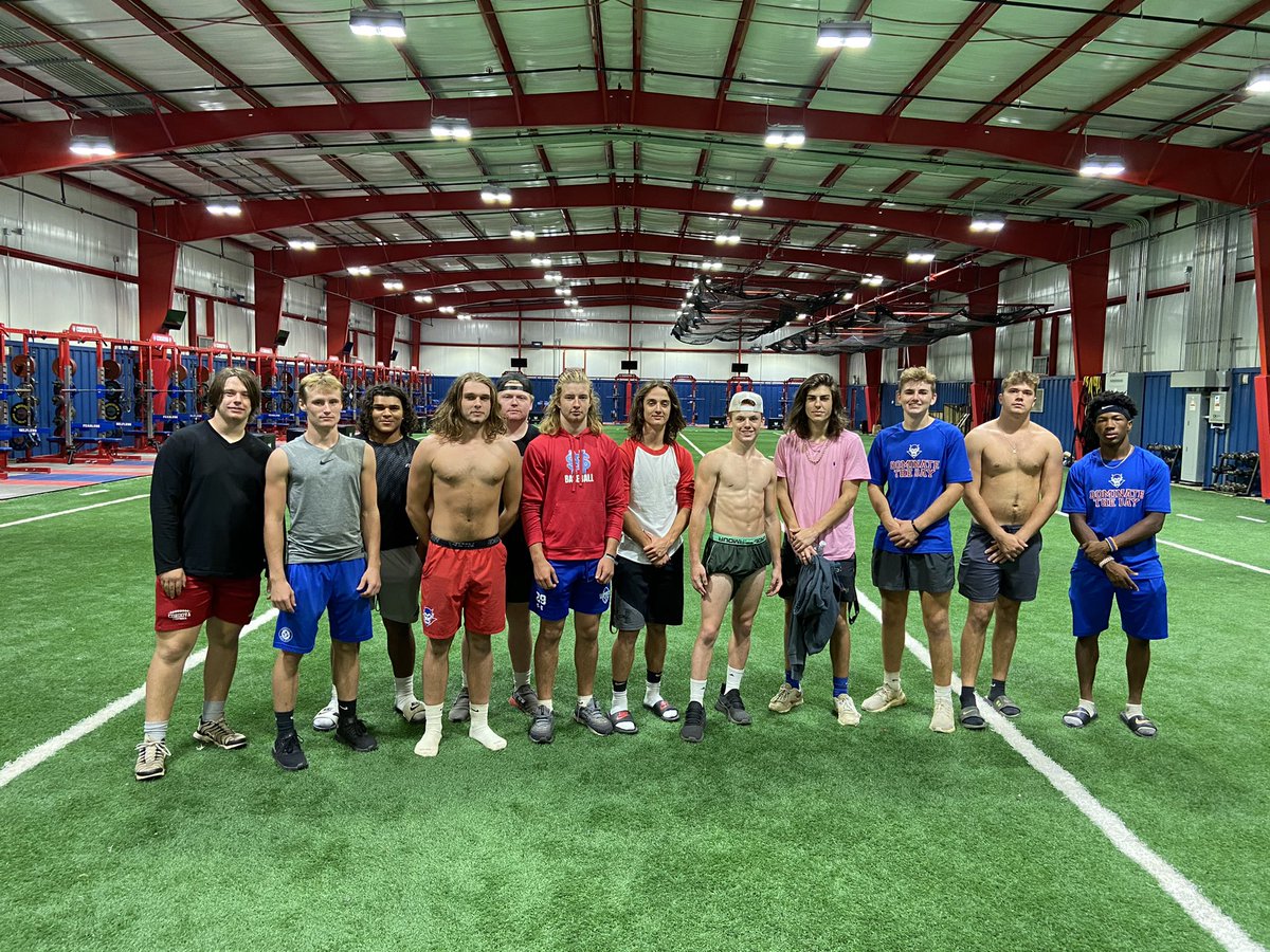 FootballCordova's tweet photo. We had our last senior supper this week. We had a great time eating Chick-fil-A, playing cornhole (Jordan and Coach Palmer took down Blaize and Gabe) and throwing the ball around. #DominateTheDay https://t.co/CNkHJu9WrJ
