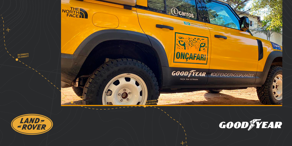 goodyearbr's tweet photo. E aí, @Oncafari? Curtiu a homenagem no Novo Defender? https://t.co/oCAH1CokXJ