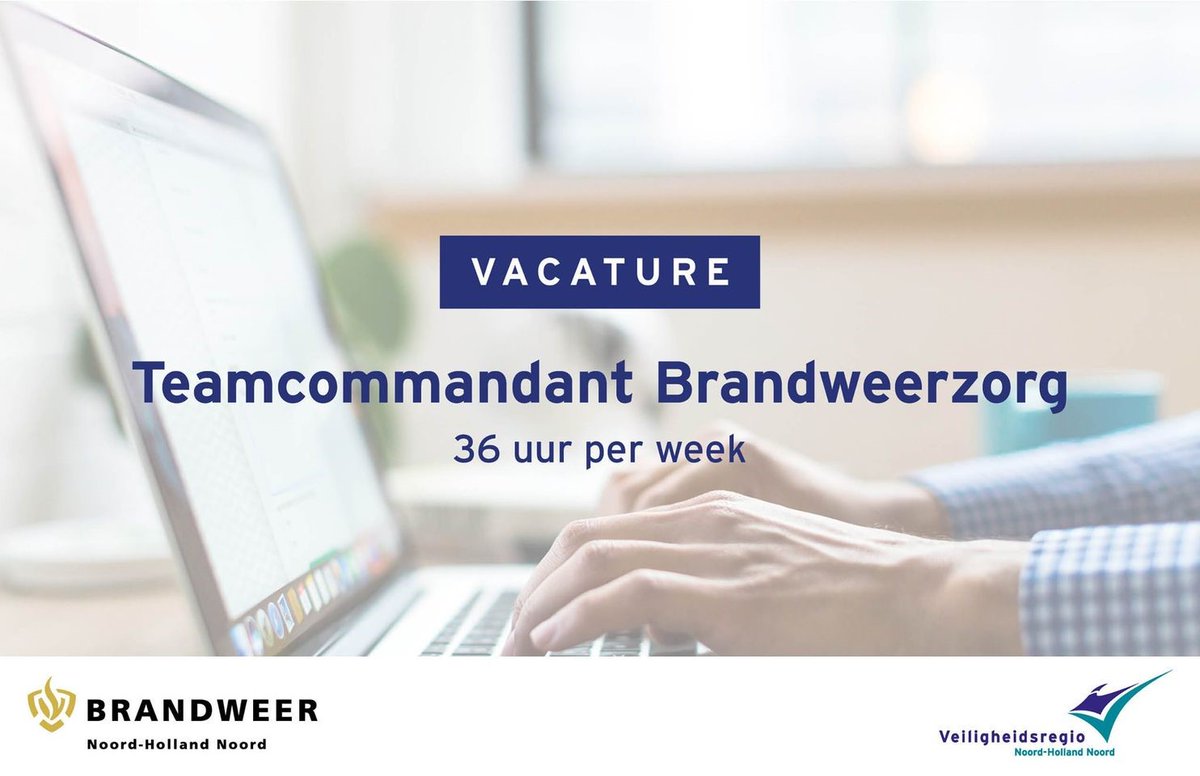 #VACATURE Wij zoeken een Teamcommandant Brandweerzorg voor team West-Friesland. Nieuwsgierig naar de inhoud van deze functie? Bekijk dan snel onze vacature 👉 bit.ly/3e9Stuc Reageren kan tot en met 15 november 2020 📧 Succes! 🍀