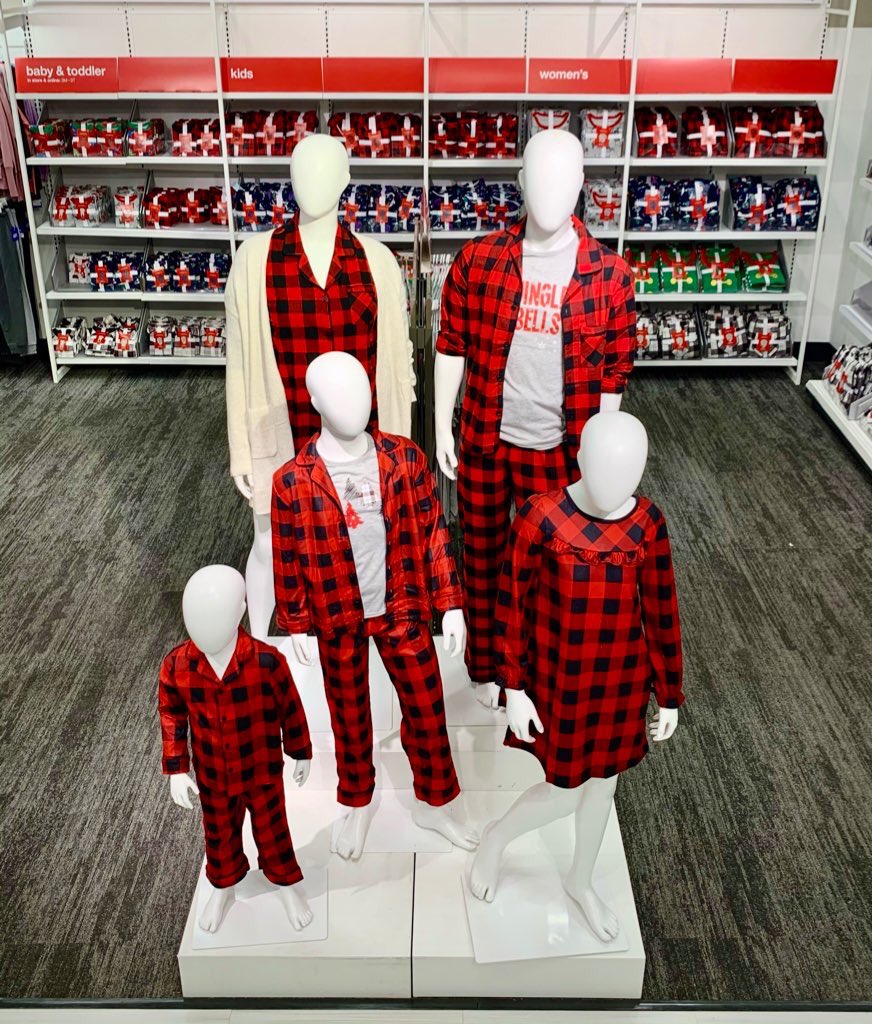 TGT_Chris's tweet photo. Family Sleep is here! Come shop your favorite matching pajamas at #T1344 today! Get one for everyone in the family, even your furry friend! Huge recognition to everyone who played part in this wonderful set. @KaylaT1344 @TGTSteph 🎯#VM #HolidaySleep #FamilyMoment #VMLife https://t.co/2FS873MzEW
