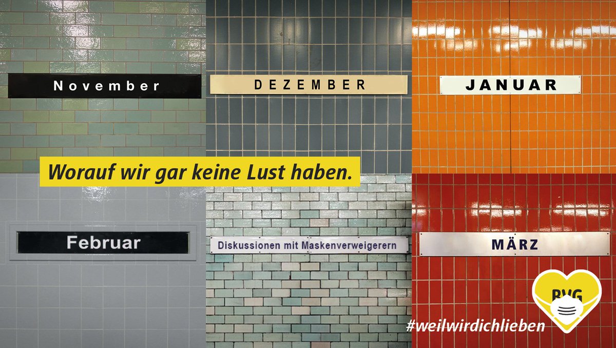 BVG_Kampagne's tweet photo. Stimmungsmäßig im Bockdown. https://t.co/OyyiLSosoT