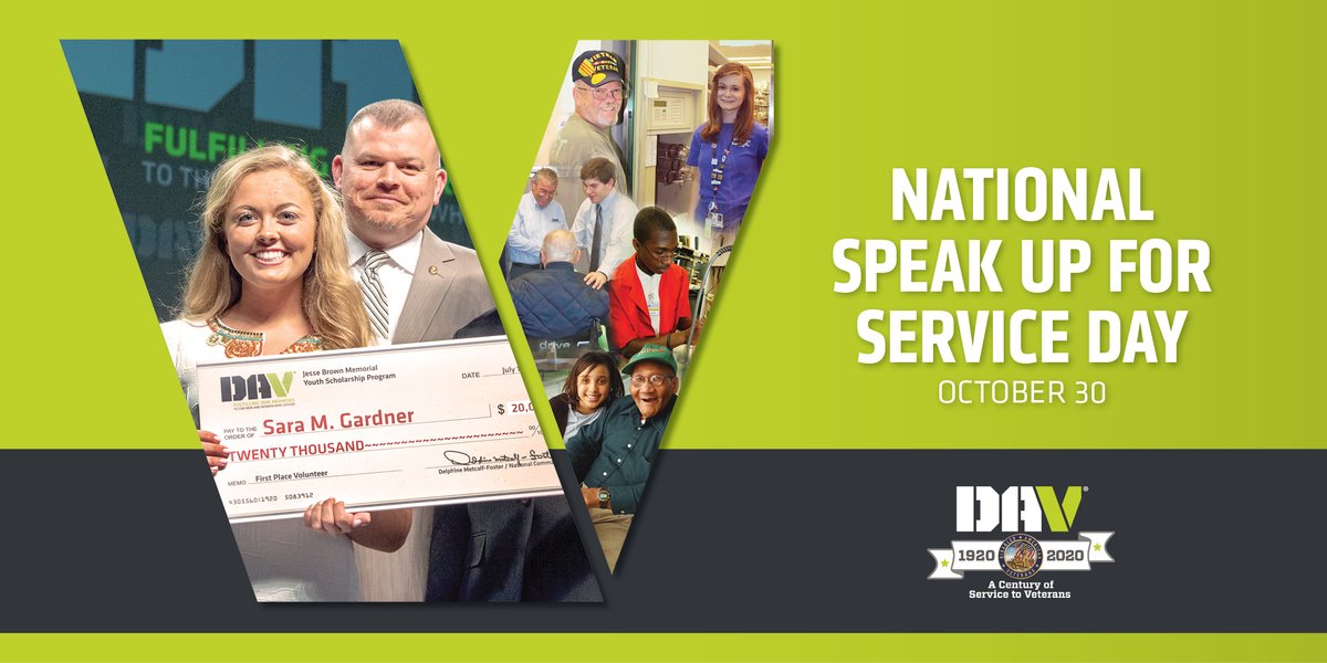 DAVHQ's tweet image. DAV believes in the importance of young people being involved in #communityservice. We're proud to honor individuals 21 and younger who have a passion for #service through the DAV Jesse Brown Memorial Youth Scholarship. Learn more at dav.la/v2

#SpeakUpForServiceDay