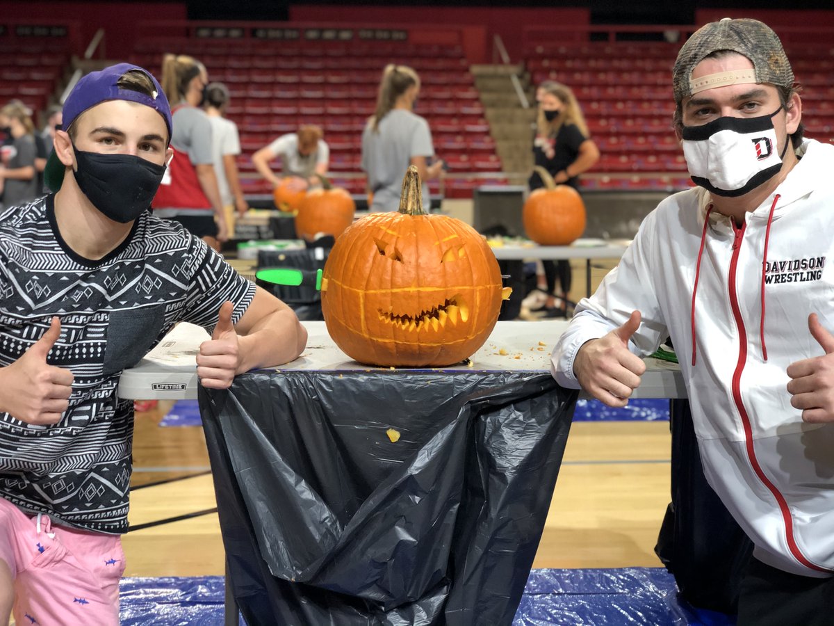DavidsonWildcat's tweet photo. Retweet or Like if you think @DavidsonWRES's Jack O'Lantern design should be our winner!

#CatsAreWild #SpookySzn https://t.co/NdOX5LPzMT
