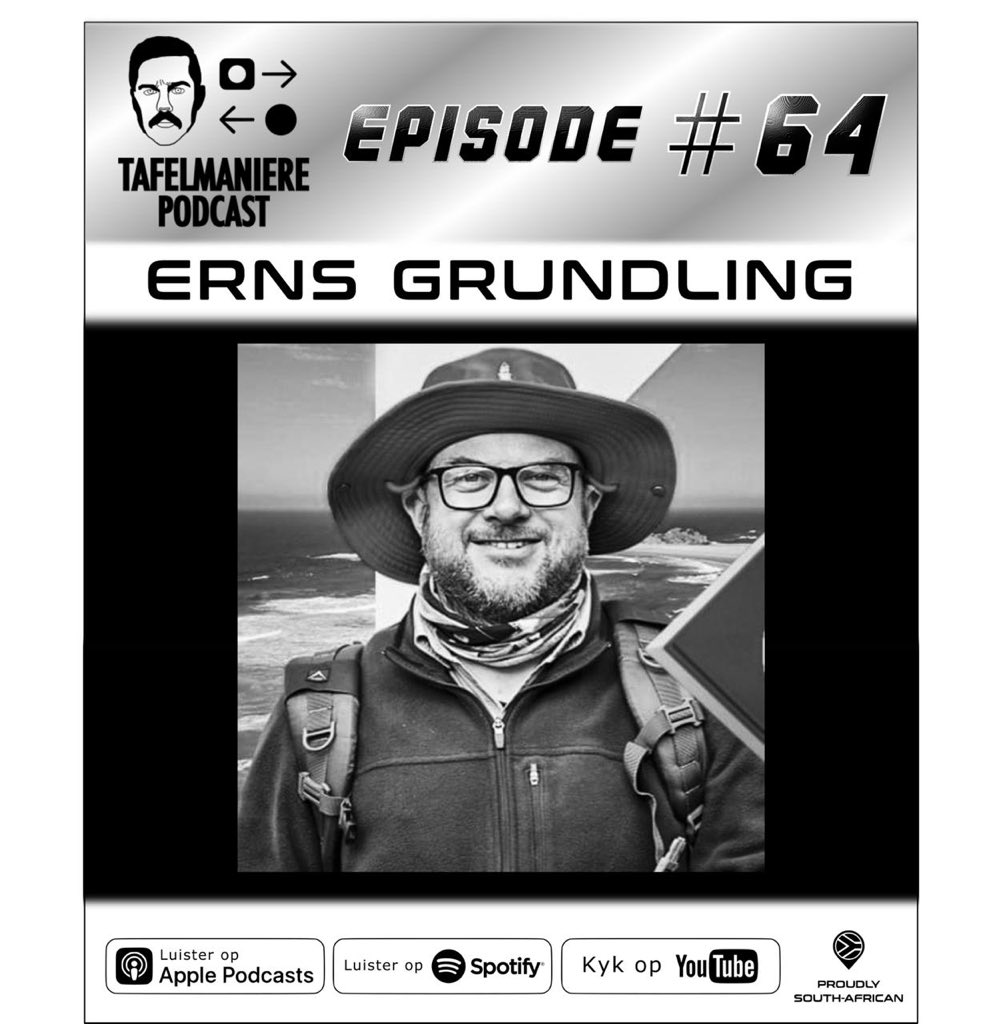katvis22's tweet photo. New podcast by @Tafelmanierepod - dankie Fredrick vir die awesome kuier. Subscribe and listen now on Apple Podcasts, Spotify or YouTube. https://t.co/wrTjNej0F3