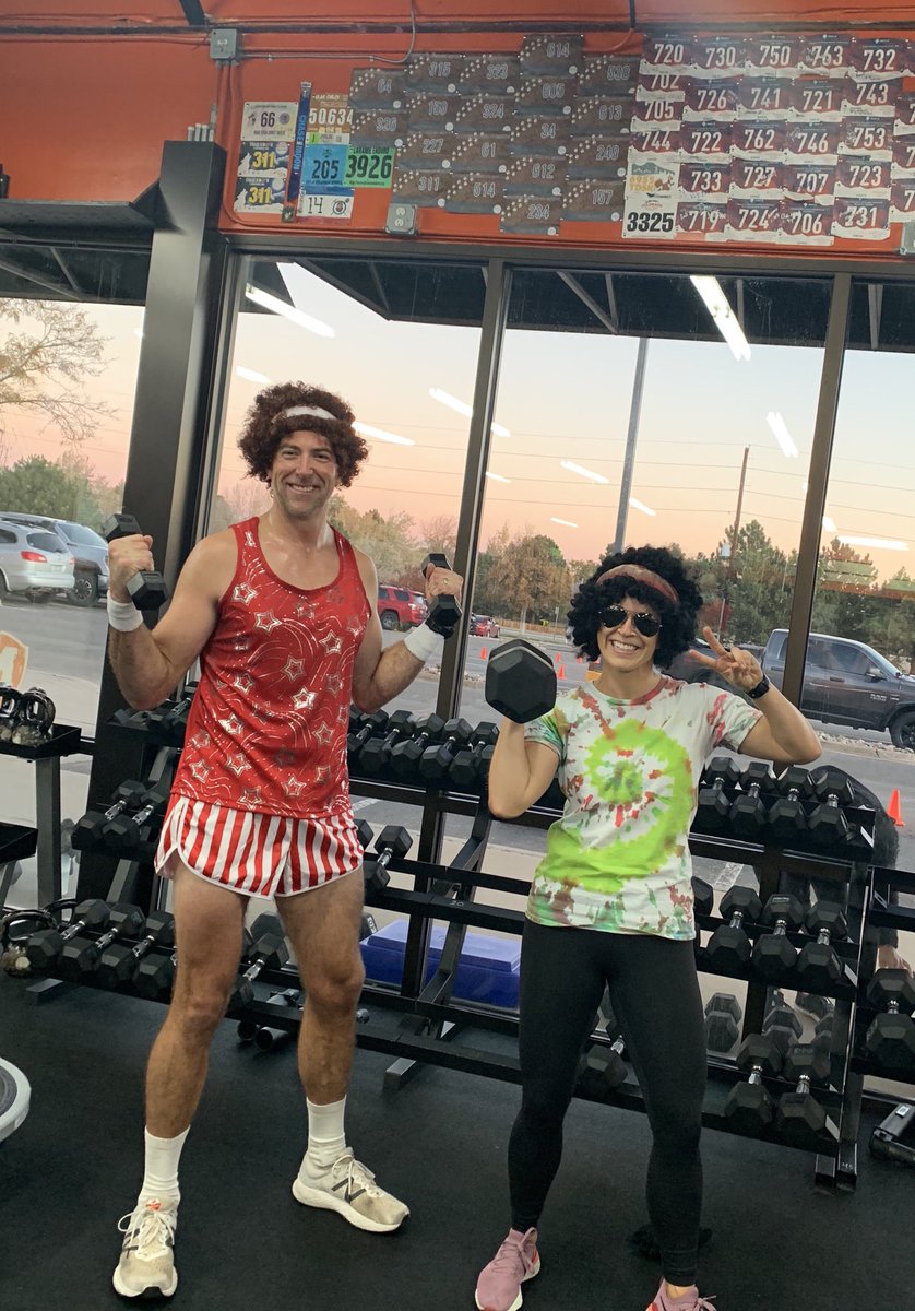 JuddFitzgerald's tweet photo. Pumping some iron this morning Richard Simmons style! https://t.co/siO0I1LtzH