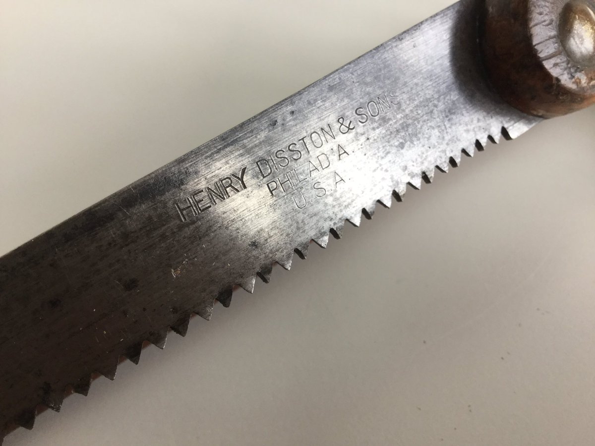 oldschooltools's tweet photo. #disston saws have always been said to have been amongst the best saws ever made, this is a beauty with its purpose made wooden sheath https://t.co/yc1lk2Rosr