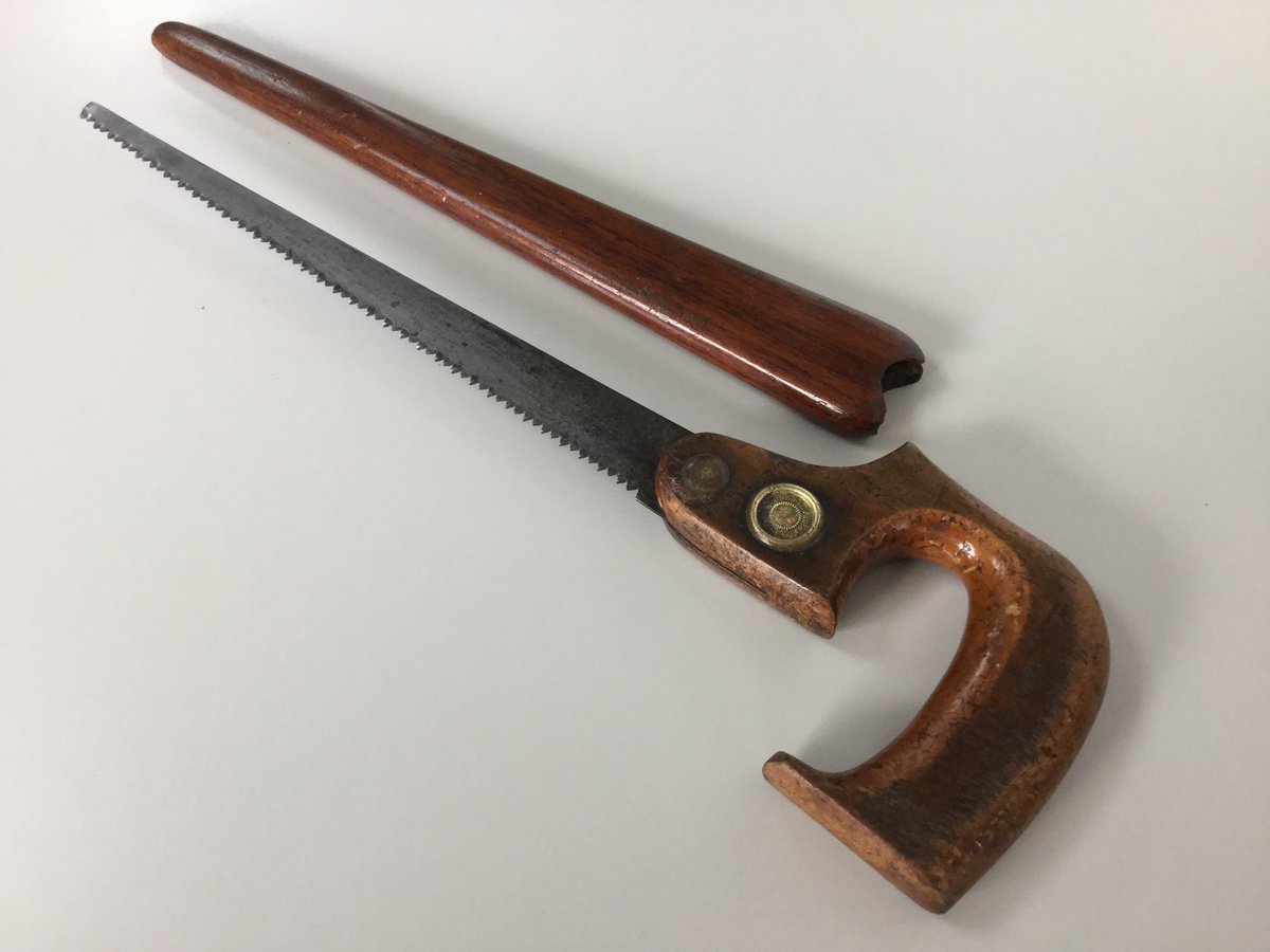 oldschooltools's tweet photo. #disston saws have always been said to have been amongst the best saws ever made, this is a beauty with its purpose made wooden sheath https://t.co/yc1lk2Rosr