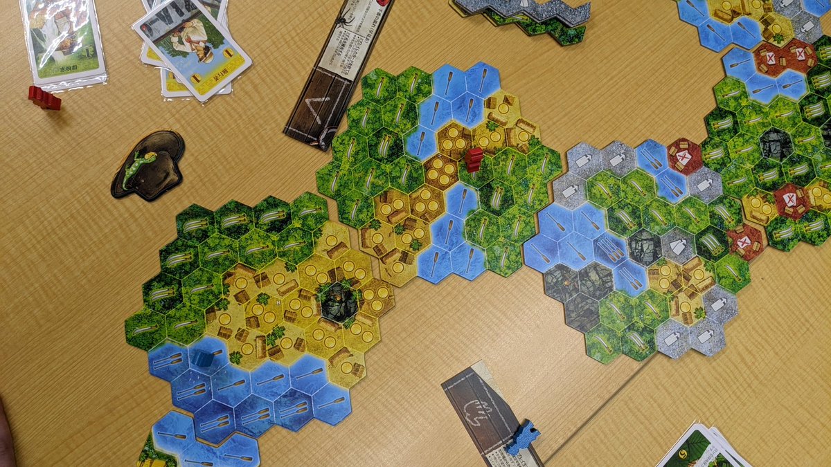 ミヤザキユウ ボードゲームデザイナー バンソウ 上野上様で ファウナ エルドラドを探して ボトルインプ そしてファブフィブ 全部大負けしたけど楽しかった