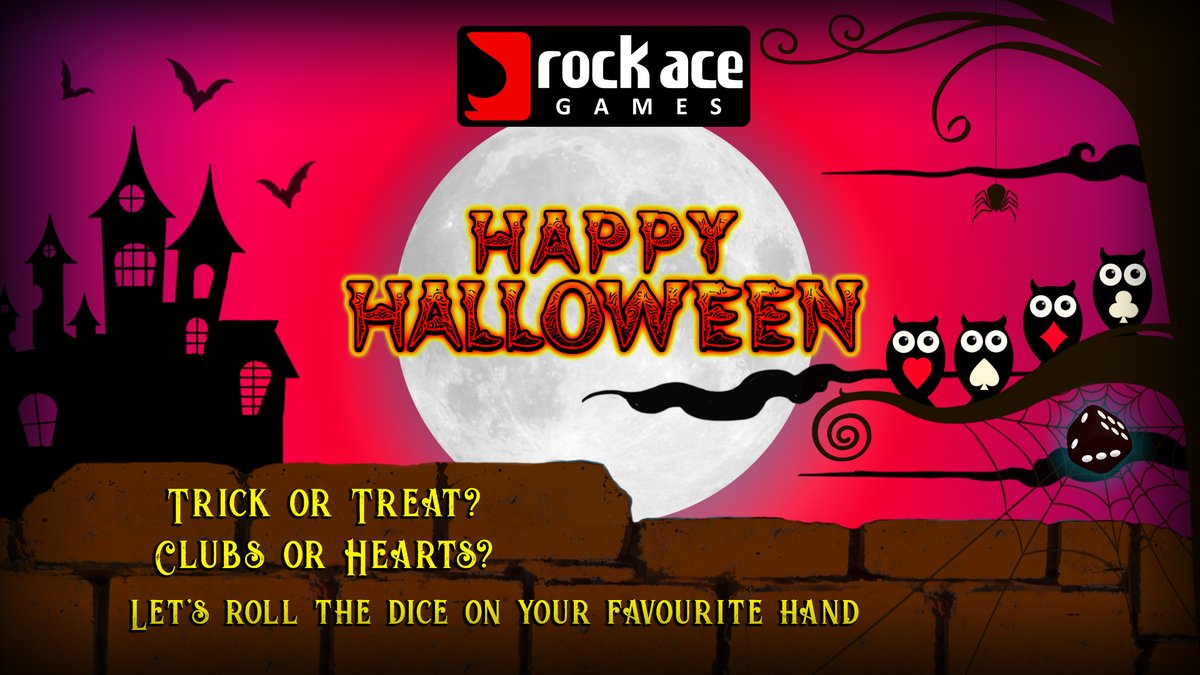 Team Rockace wishes you a Happy Halloween!
#Gaming #CasinoGames #GamblingGames #RockAce #Halloween2020 #SlotGames #TrickOrTreat