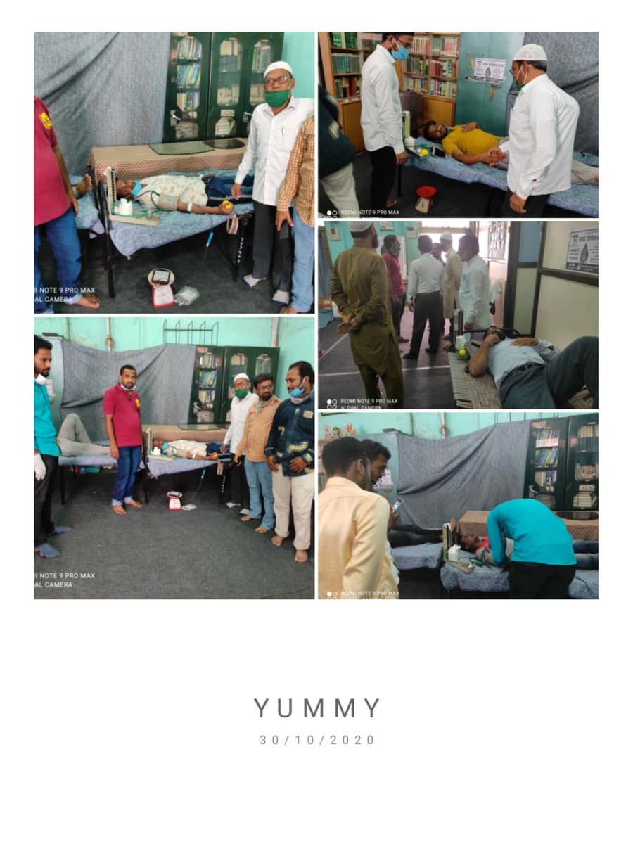 AwesAnsari313's tweet photo. Alhamdulillah aaj Eid-e-Milad-un-Nabi 30 Oct 2020 ko 82 blood donate huwe hain

Allah #SIOParbhani and #YouthwingParbhani ki is activity ko qubul kare
#Aameen 🤲🤲
#CompassionDay #EidMiladunNabiMubarak #MohammadForAll 
#EidMiladUnNabi
#EidMubarak
#ईद_मिलादुन्नबी
EidMiladUnNabi https://t.co/g1nCVEsMt3