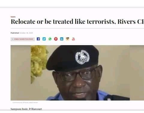 Sammy20212's tweet photo. Little Hitler wike is telling the indigenes of igwocha to relocate from their land for his Fulani friends from Senegal, Gambia, Mali and Chad to occupy or be treated as a terrorist.. https://t.co/CDZyjBH3XU