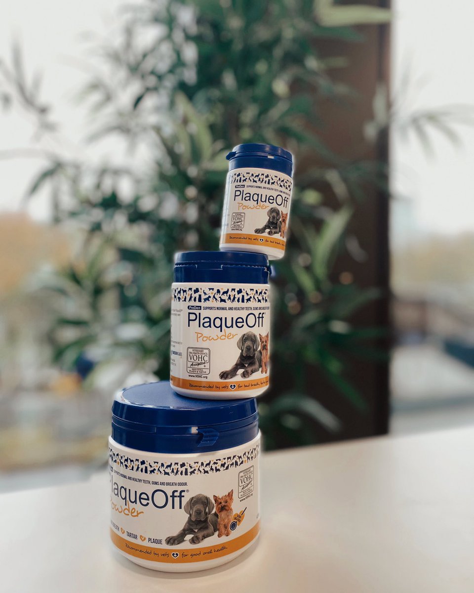 swedencareuk's tweet photo. Don’t let your pet’s oral care hang in the balance...
ProDen PlaqueOff® Powder is a natural option, simply use the scoop included inside the tub and sprinkle onto food daily! 🦷✨
#PlaqueOff #Plaque #Tartar #BadBreath #OralHygiene #Natural #Supplement #Cats #Dogs https://t.co/ZlfiOYuHCL
