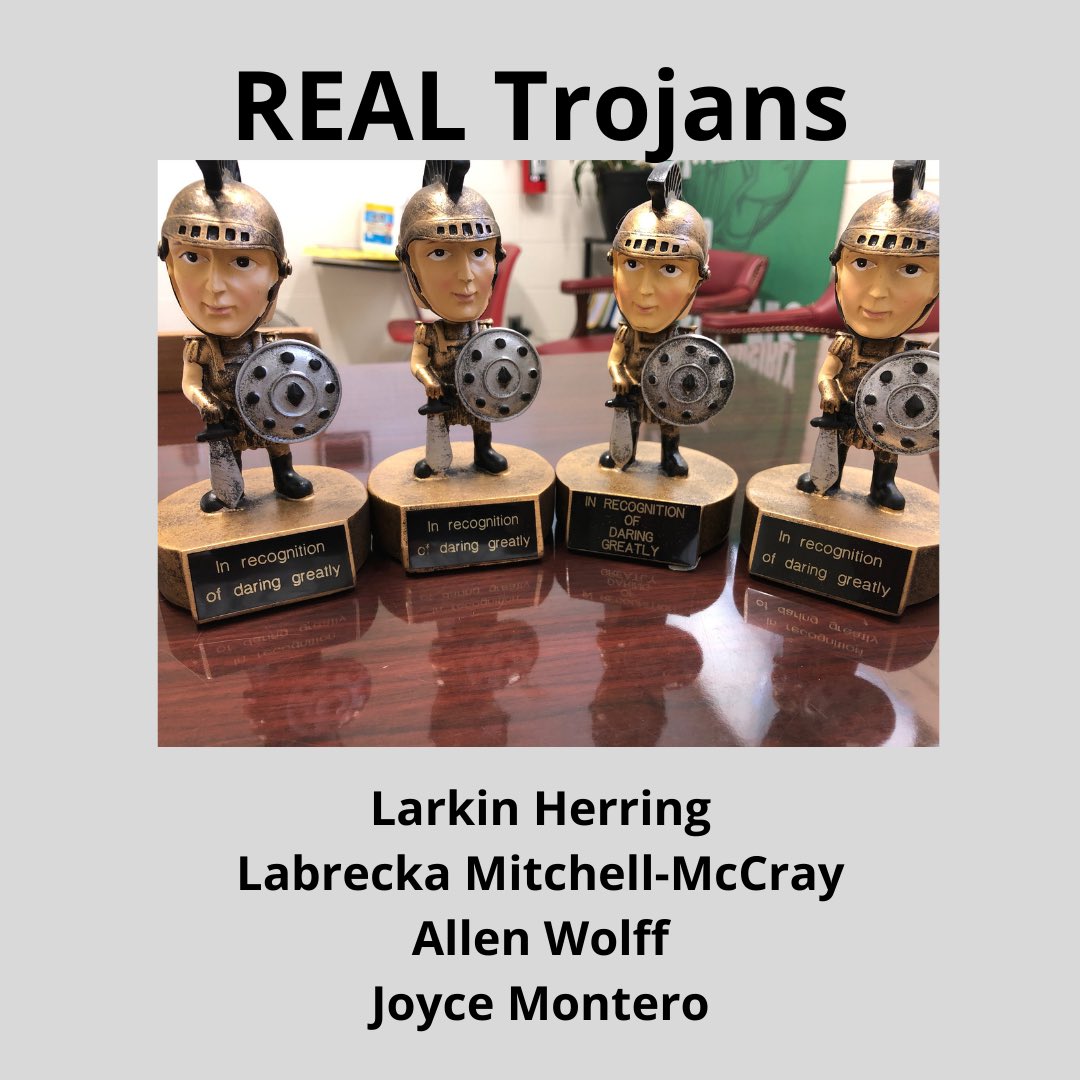 TMSTrojans's tweet photo. Congratulations to the REAL Trojans of the Week! https://t.co/xEvZX6tWOS