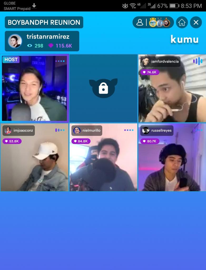 FayeAragon2's tweet photo. BOYBANDPH REUNION 😍😍😍😍😍

Miss namin kayo together.. More blessings

@boyband_tristan  @rusreymusic  @boyband_nielm  @boyband_joao  @FordValencia 

#BPHReunionOnKumu https://t.co/t1U0nWn9RK