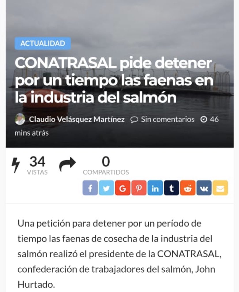 DefendamsChiloe's tweet photo. 🆘 #URGENTE |
Trabajadores del SALMON #Conatrasal piden DETENER faena temporalmente por brote #COVID19 !
@LucasPalaciosC @juanpabloswett @DrEnriqueParis @colmedchile @CNNChile @CHVNoticias @biobio @elmostrador @edu_castillo @Lucia_GEOMAR @gujano https://t.co/ATHBrSOm7I