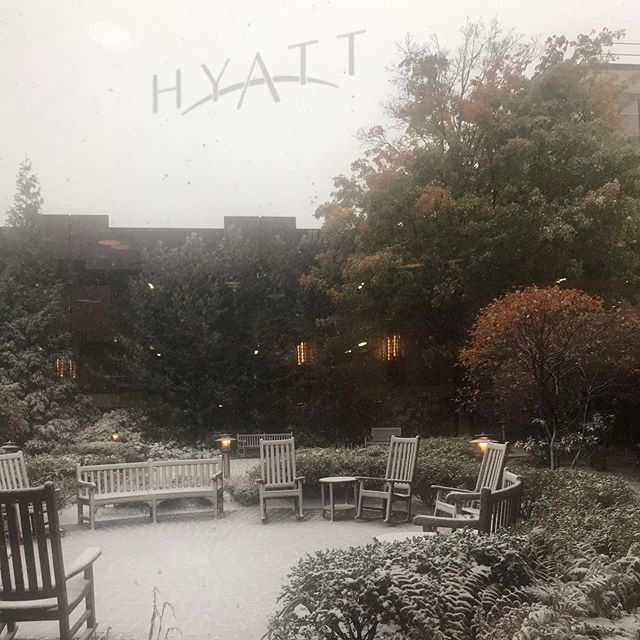 Hyattregencycam's tweet photo. The first snow of the season...but it's only October! #tooearlyforsnow https://t.co/GJQfXTOsA4