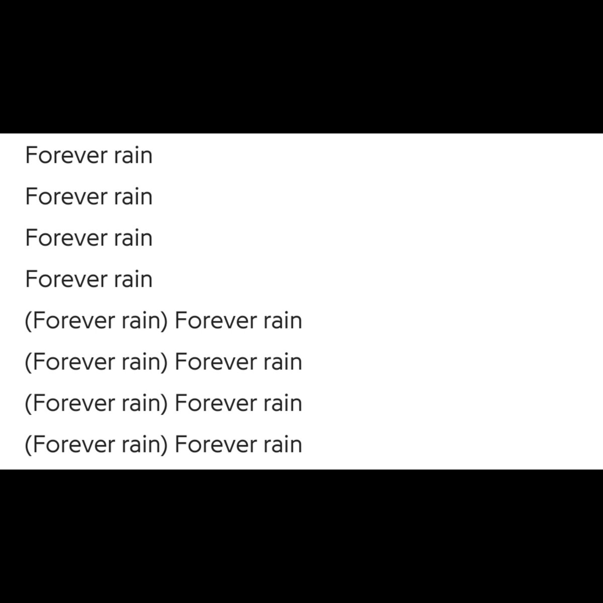 When he repeats "Forever rain", Joon perhaps wants to emphasize on how it's all bounded in a loop- our pain never truly goes away, it occupies some portion of our mind n heart: the dark corners, it never truly fades n from time to time it surfaces n the whole process of+