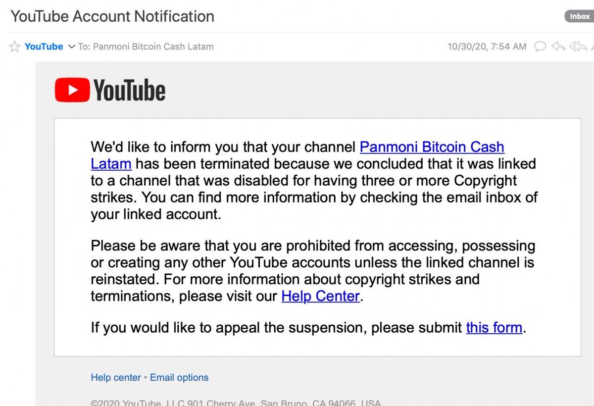 BCHLatam's tweet image. Informamos la lamentable noticia de que el “Virtual Meetup”: ¿Cómo Ganar Bitcoin Cash Hoy?, se pospone por la terminación de nuestro canal de YouTube gracias a los falsos reportes de Amaury Séchet.

Esperamos poder informar próximamente la nueva fecha del evento.

#BitcoinCash