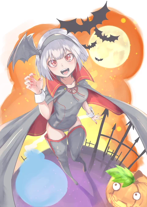 #ハロウィン東方
#魂魄妖夢
ヴァンパイア妖夢ちゃん! 