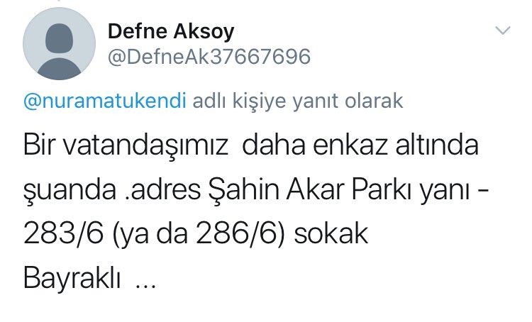 nuramatukendi's tweet photo. LÜTFEN GÖREN RT YAPSIN YAYALIM
#deprem #izmir https://t.co/zoWCptN67A