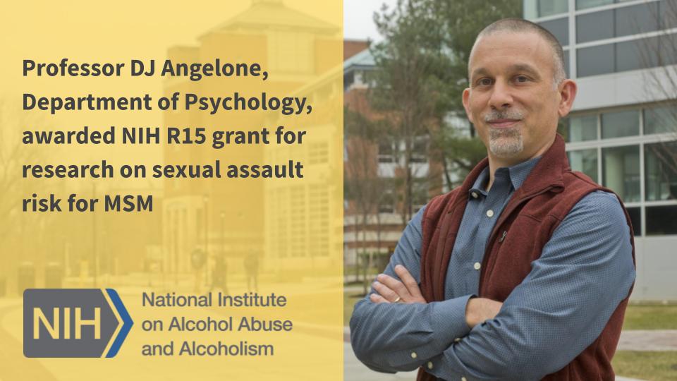 RowanCSM's tweet photo. Congratulations to Professor D.J. Angelone, Department of Psychology @RowanUniversity!  As announced by Congressman Donald Norcross, Dr. Angelone was awarded a #NIH R15 grant for research on sexual assault risk for MSM. See https://t.co/xpceDljNBq 

#ResearchAtRowan #RowanPsych https://t.co/oEszdJar46