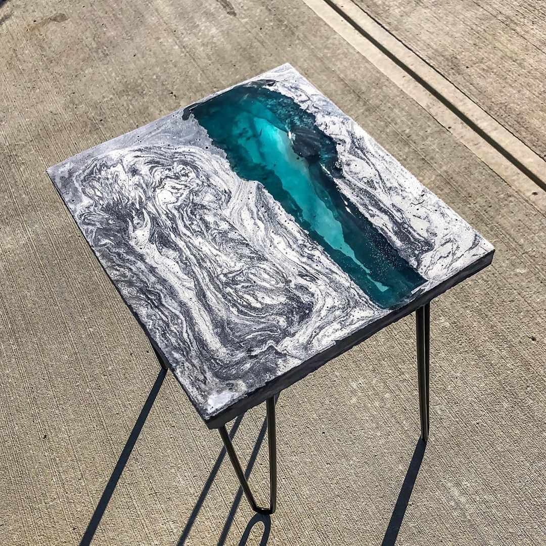 BuddyRhodesCP's tweet photo. Beautiful ocean and mountain inspired table from @Greyshed made with Buddy Rhodes GFRC Blended Mix and Buddy Rhodes Pigments! #buddyrhodes #buddyrhodesconcrete #gfrc #artisan #concretedesign #concretetable #concrete #concretefurniture #concretethings #concreteplanters https://t.co/ewxiZOxlAC