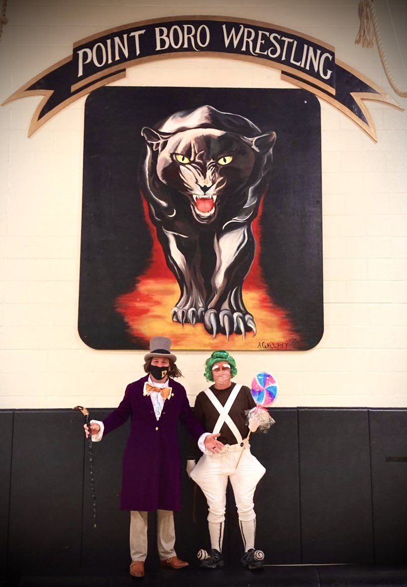 #HappyHalloween from Coach Brady and Coach Malta! They never disappoint on Halloween! 🎃
<a href="/PPHS_Athletics/">Panther Athletics</a> <a href="/PtBoroSchools/">Point Pleasant Schools</a>