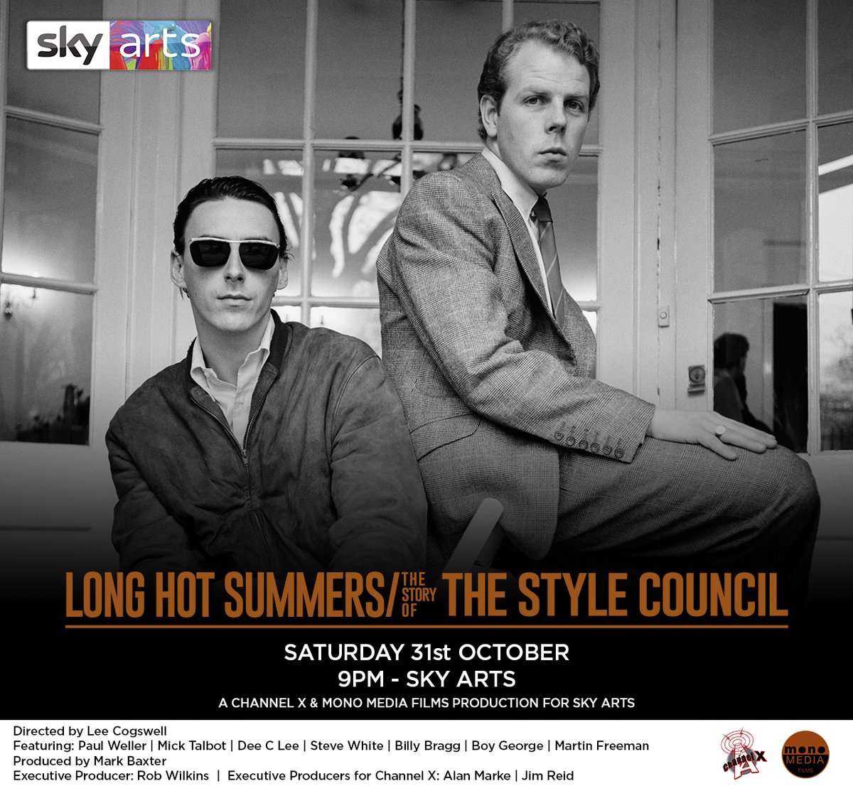 Please watch TOMORROW NIGHT - 'Long Hot Summers / The Story of The Style Council' - 9pm on Sky Arts