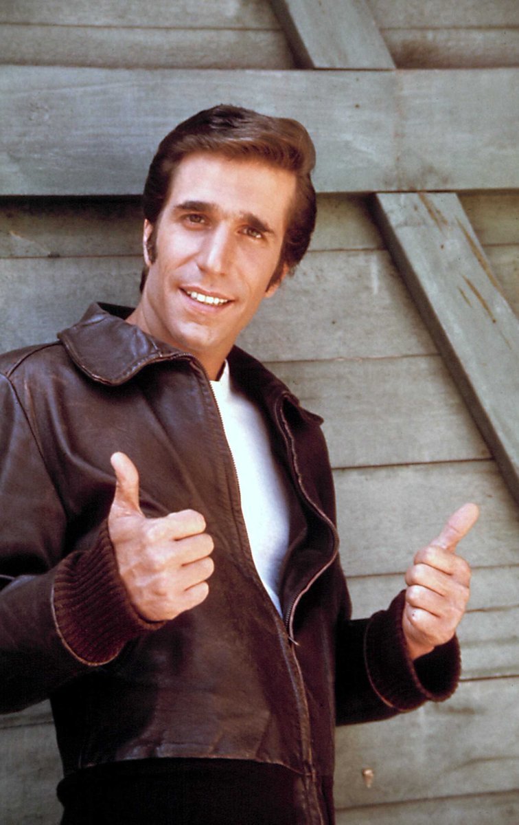 landofthe80s's tweet photo. Happy 75th birthday to "The Fonz" Henry Winkler! @hwinkler4real #80s #80stv #HappyDays https://t.co/1v72NKhKkt