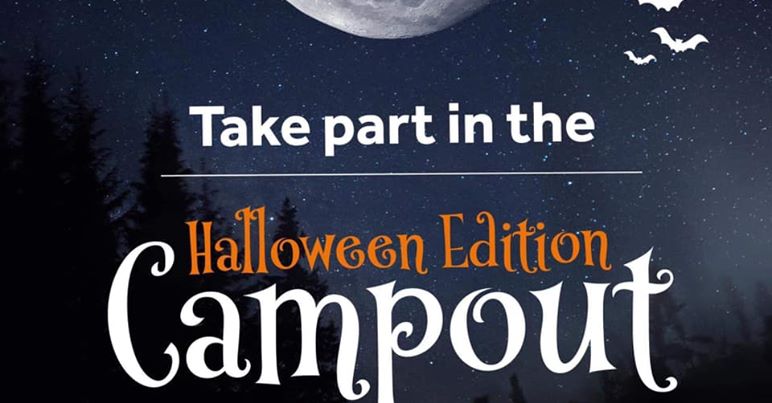 NHSCharities's tweet photo. Our friends at the Great British Campout have so far raised over £178,000 for our Covid-19 Appeal, and are keen to raise even more with a Halloween Edition Campout supported by @GOoutdoors! 🎃⛺ Find out more: https://t.co/1kZraDdGRF 

#FundraiserFriday #Halloween @gb_campout https://t.co/OJClsRUEnv
